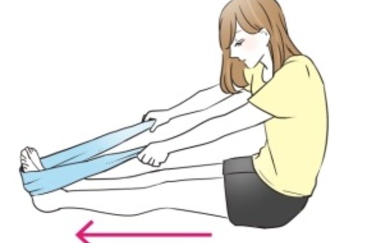 タオルがあれば簡単にできるタオルストレッチ 下半身編